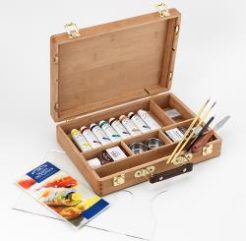 Caja de bambú de óleo Artist's Winsor & Newton