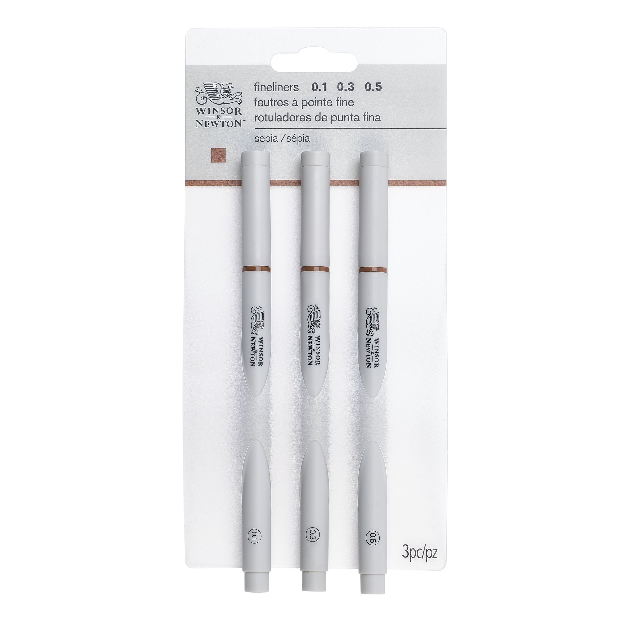 W&N FINELINER SET SURTIDO SEPIA 0.1, 0.3 y 0.5