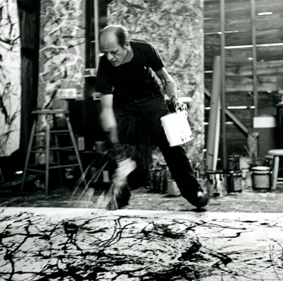 Jason Pollock técnica splattering