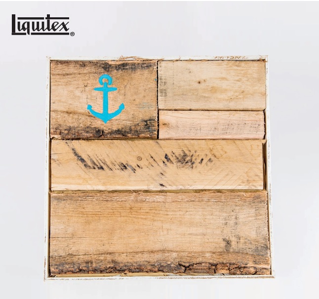 Tutorial DIY con Liquitex – composición con madera reciclada