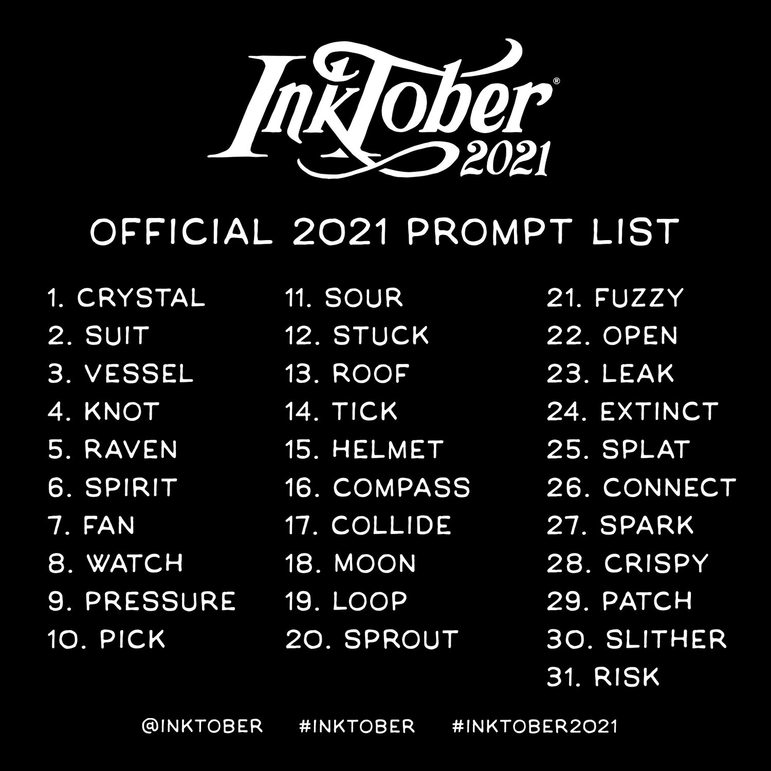 ¡INKTOBER CHALLENGE 2021! ¡A TODO COLOR!