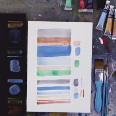 Mezclar las nuevas Acuarelas Metálicas con el resto de colores Cotman
