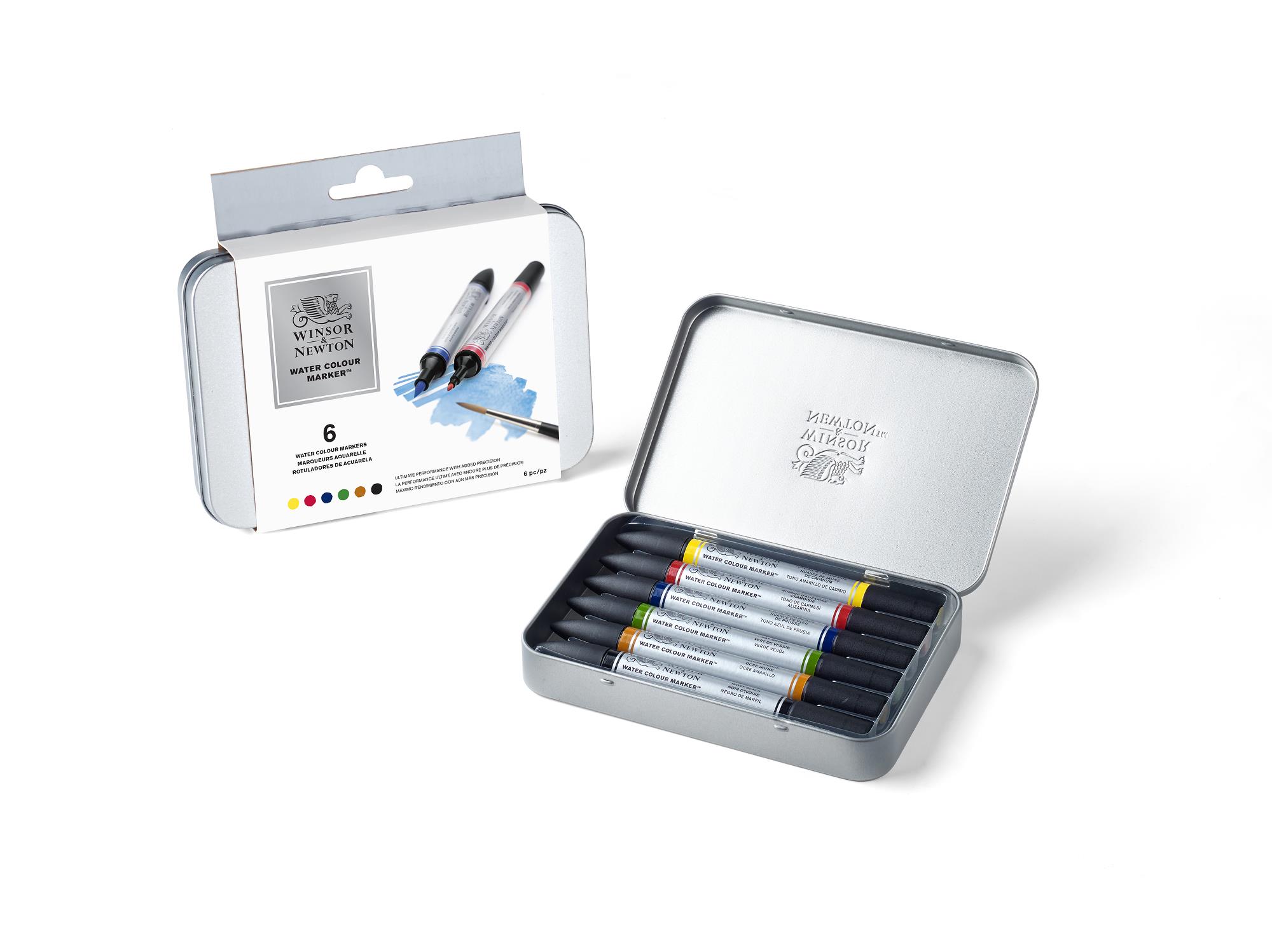 884955033081-W&N WATER COLOUR MARKERS SET 6 (For Office Print).JPG