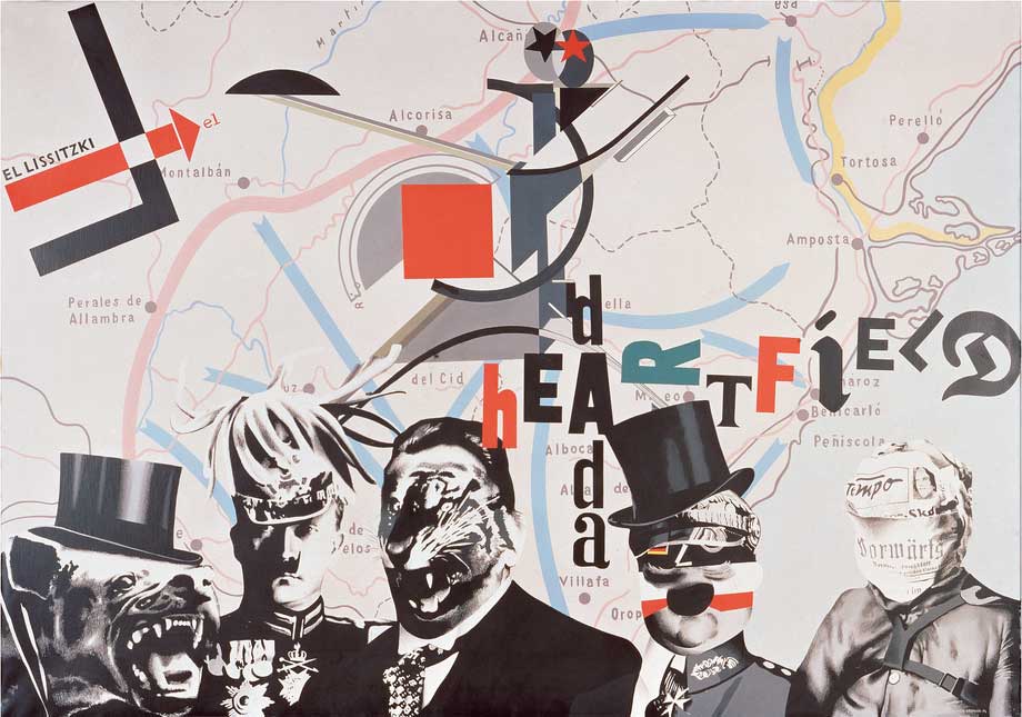 5. Equipo Crónica “Heartfield-El Lissitzky, dos frentes,” 1974. Serie “La subversión de los signos”. Acrílico sobre lienzo_.jpg