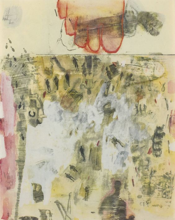 12. Robert Rauschenberg (American, 1925-2008). Canto XIV, From XXIV Drawings from Dante's Inferno, 1959.jpg